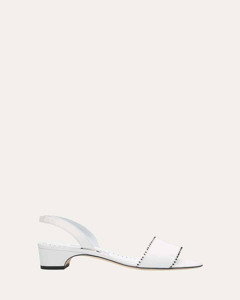 Patobar Leather Slingback Sandals